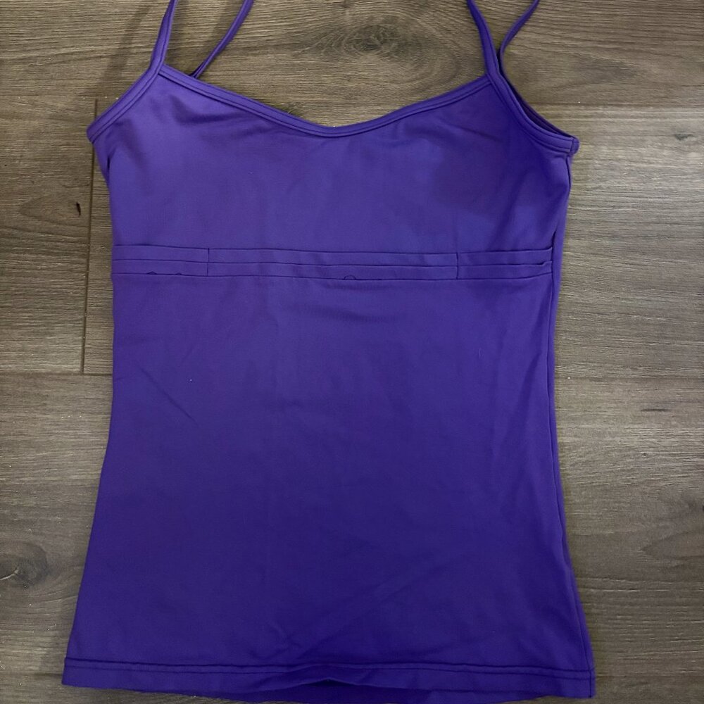 Bloch Purple Dance Camisole with Built-In Bra – Size S
